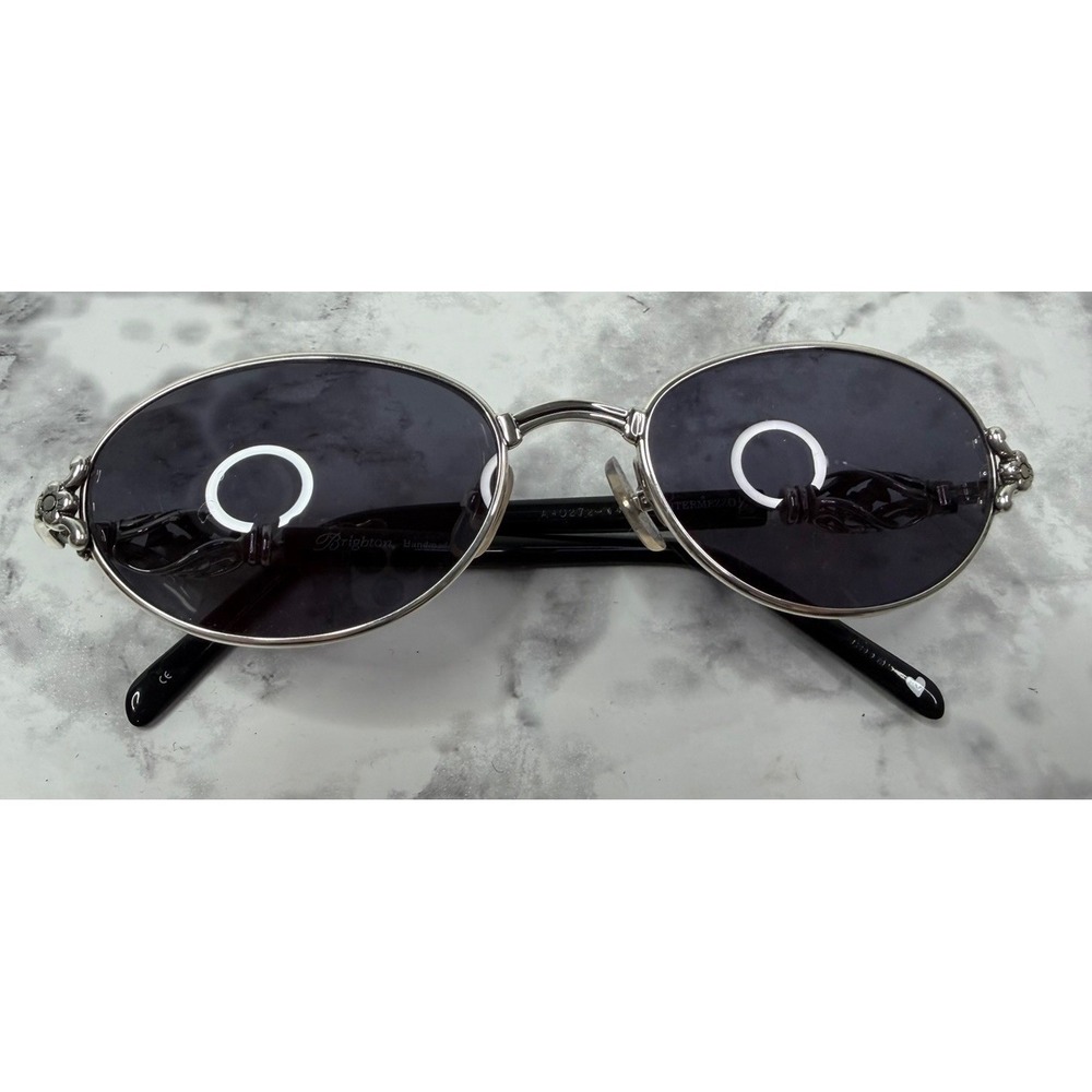 Vintage Brighton Women's Frame Oval Rim Sunglasses VTG With Vera Bradley Case